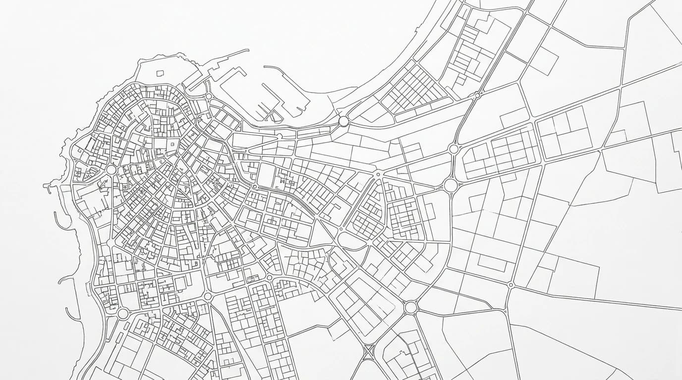 Plan du Grand Casablanca, zones d’intervention d’Ardocco